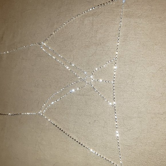 New Sexy Crystal Bra Chain Necklace - Picture 4 of 5